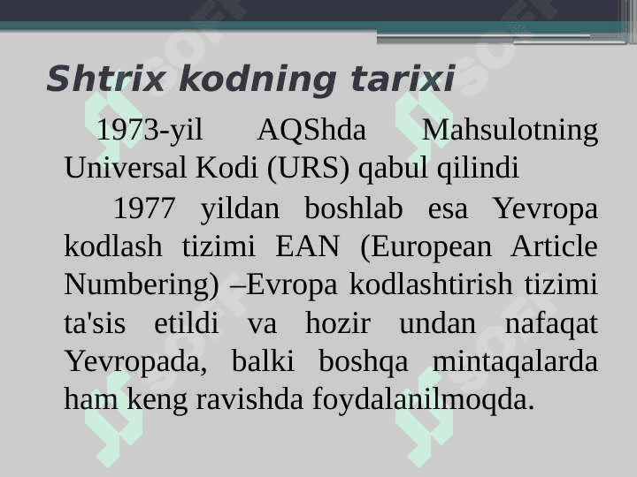 Shtrix kodli axborotlarga asoslangan axborot texnologiyalari 5