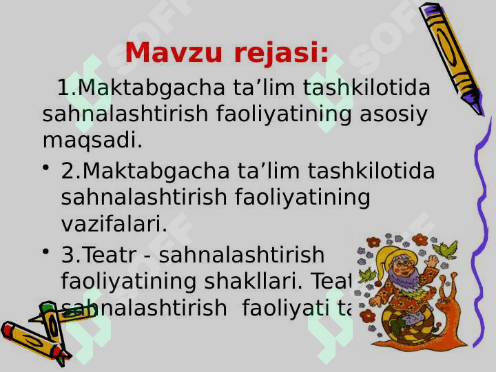 Maktabgacha ta'lim tashkilotida sahnalashtirish faoliyati 2