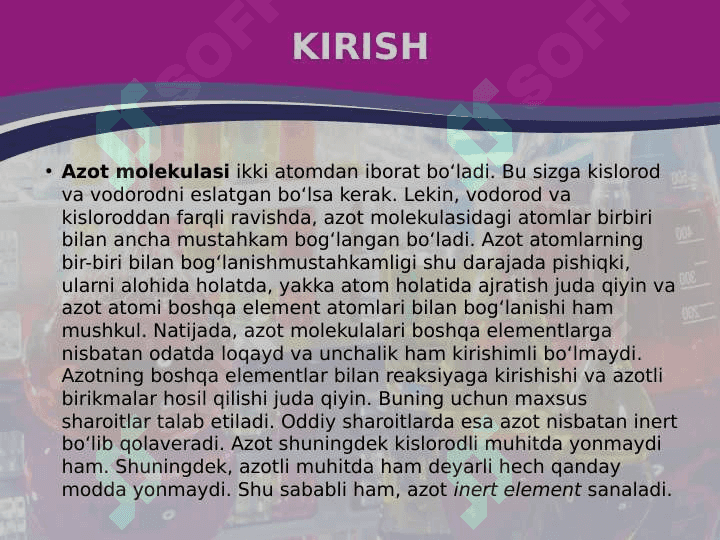 Azot gidridlarining tuzilishi, kimyoviy bog‘ tabiati, olinish usullari va xossalari 3