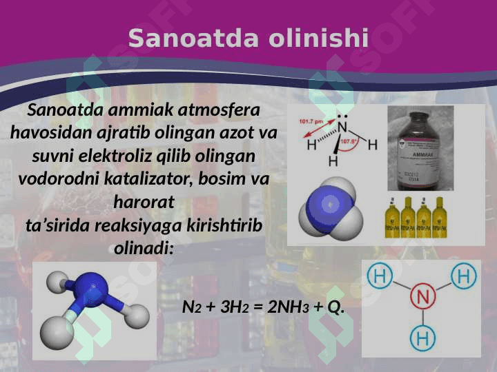 Azot gidridlarining tuzilishi, kimyoviy bog‘ tabiati, olinish usullari va xossalari 8