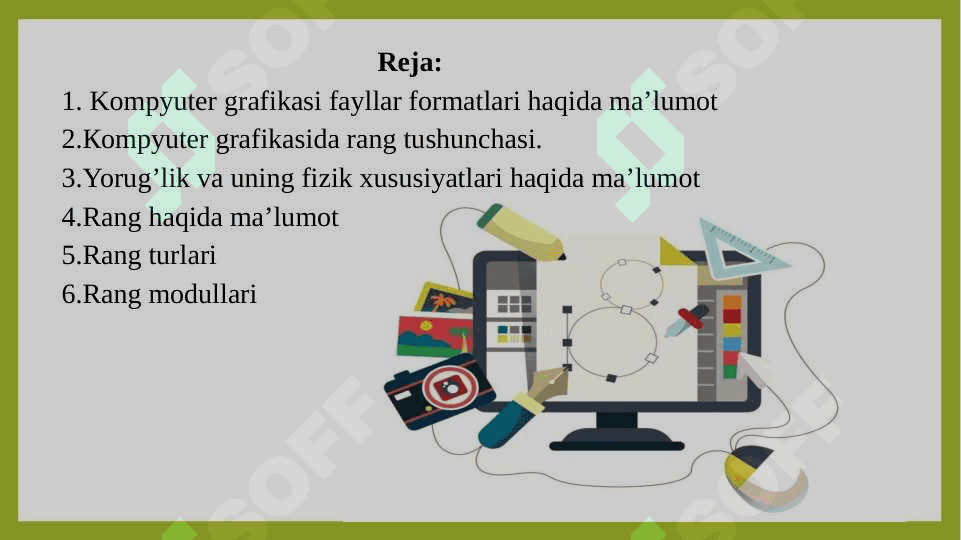 Kompyuter grafikasida fayllar formatlari va ranglarning sxemalari 2