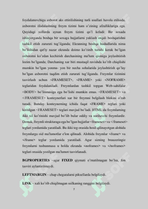 HTML da giper ssilkalar. 7