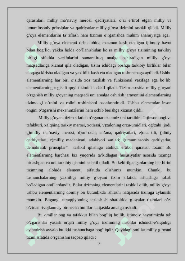 MA’NAVIYATNING SHAKLLANISHIDA TARBIYA OMILINING AHAMIYATI 7