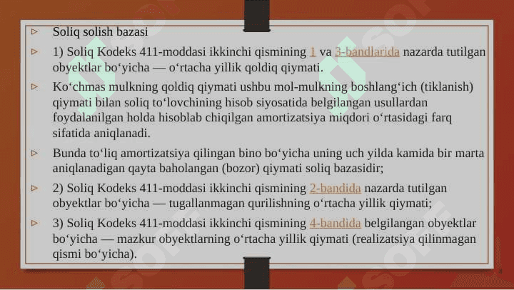 MOL-MULK SOLIG`I 8