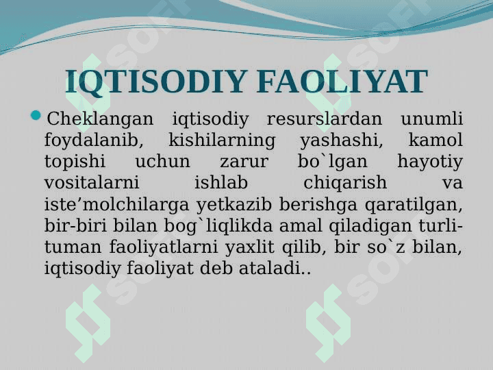 IQTISOD FANINING MAZMUNI, MAQSADI VA VAZIFALARI 4