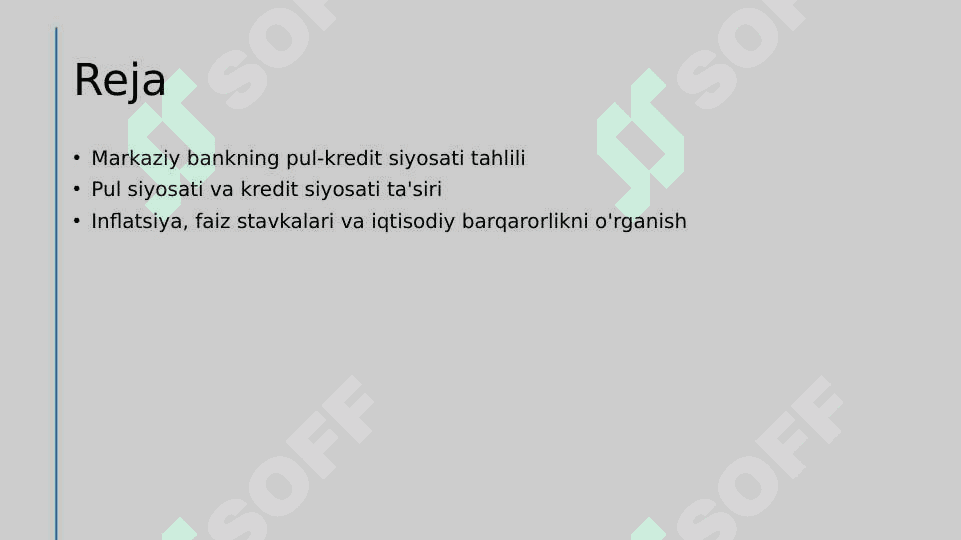 Markaziy bankning pul-kredit siyosati 2