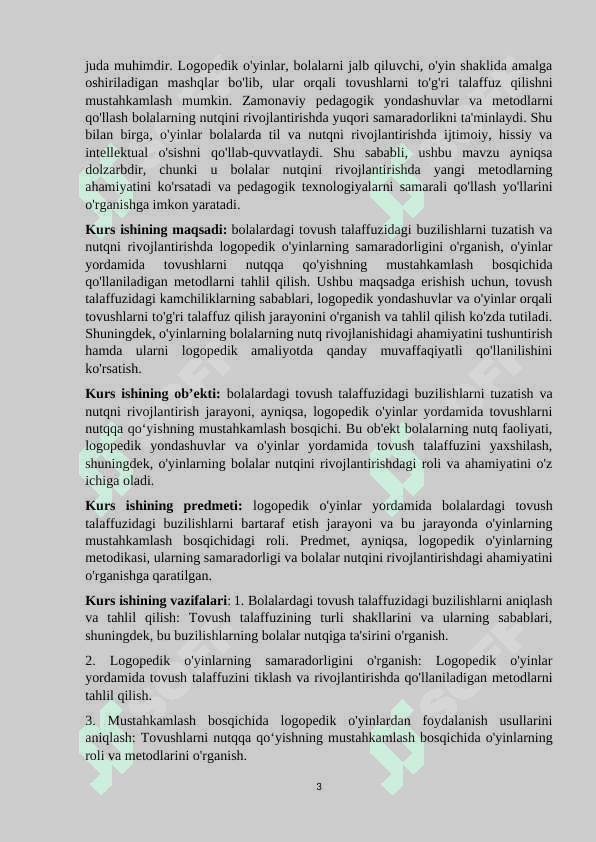 Tovush talaffuzidagi kamchiliklarni nutqqa qo‘yishning Mustaxkamlash bosqichida logopedik o‘yinlardan foydalanish 3