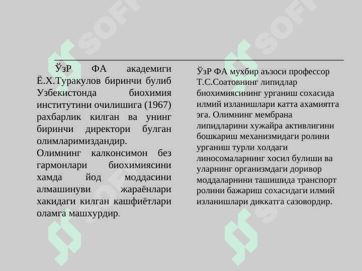 O’ZBEKISTONDA BIOKIMYO FANINIG RIVOJLANISHIGA  XISSA QO’SHGAN OLIMLAR. 3