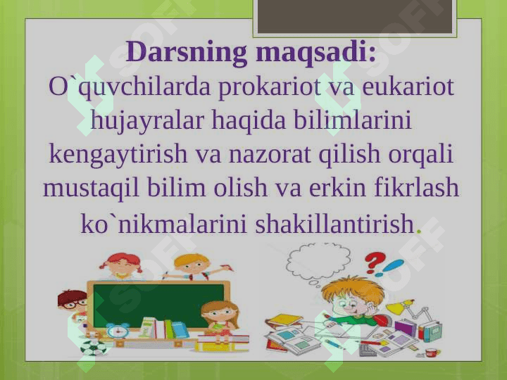Prokariot va eukariot hujayralar 2