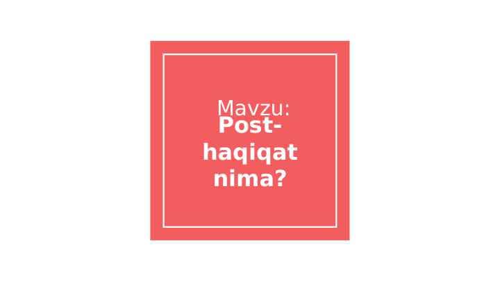 Post-haqiqat