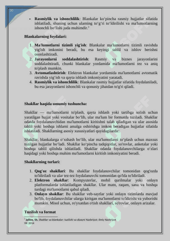 Blankalar va shakllar yaratish va ularni chop etishga tayyorlash kurs ishi 8