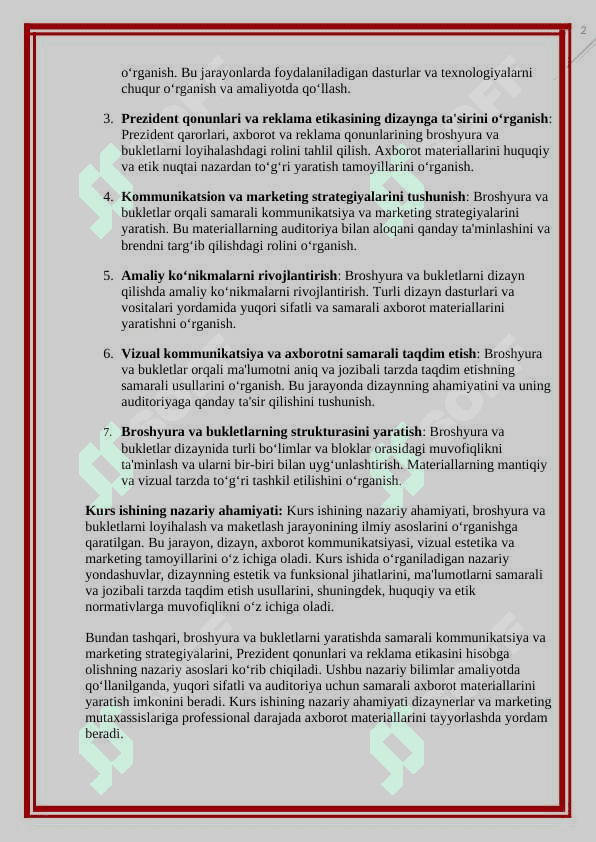 Broshyuralar va bukletlarni professional darajada loyihalash va maketlash jarayoni 5