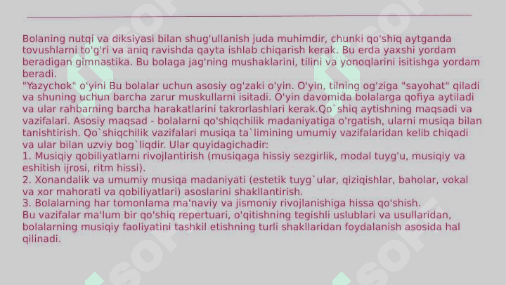 Maktabgacha ta'limda bolalarni qo'shiq kuylashga o'rgatish 3