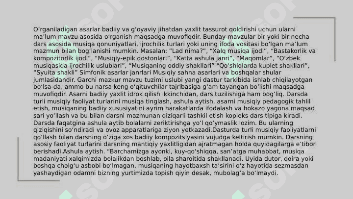 Maktabgacha ta'limda musiqiy faoliyat turlari 2