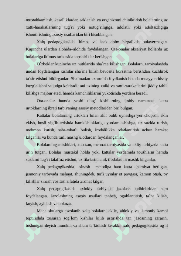 O`zbek xalq pedagogikasining imkoniyatlari va istiqbollari 6