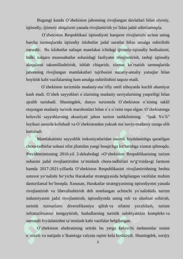 Qishloq  turizmini rivojlantirish 2