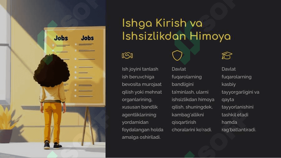 Ijtimoiy huquqlar mavzusi bo'yicha slayd, test va krossword 5