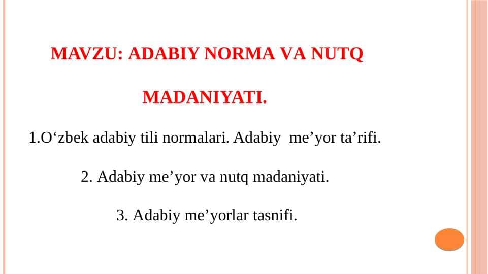 АDАBIY NОRMА VА NUTQ MАDАNIYATI 1