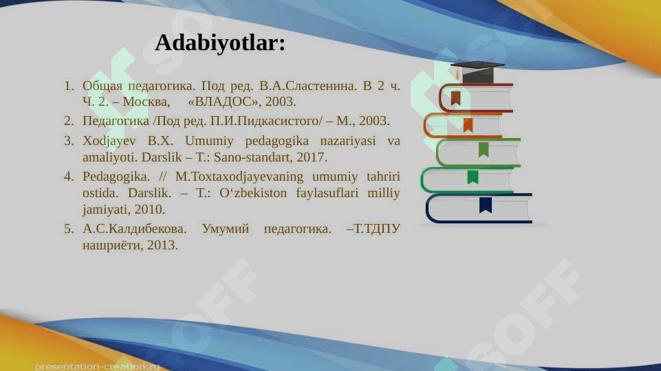 Oʻquvchilarning ilmiy dunyoqarashini shakllantirish. Aqliy tarbiya 4