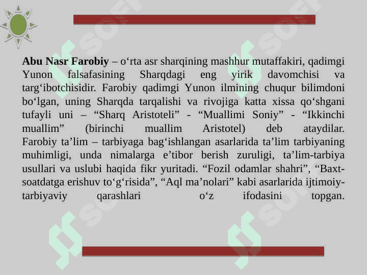 Sharq uyg’onish davri va ta’lim tarbiya masalalari. Jadidchilik harakatida ta’lim va tarbiya 5