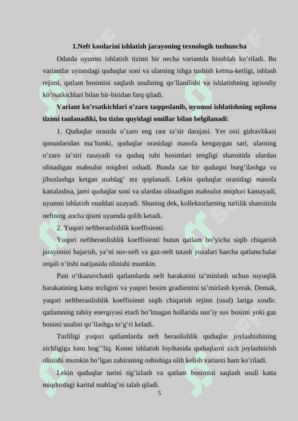 Neft konlarini ishlash usullari va texnologiyalari 5