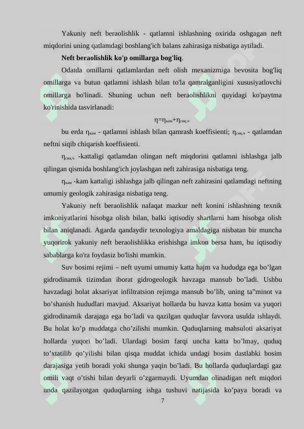 Neft konlarini ishlash usullari va texnologiyalari 7