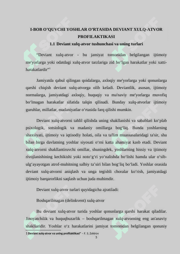 YOSHLAR O’RTASIDAGI DEVIANT XULQ-ATVOR PROFILAKTIKASI 4