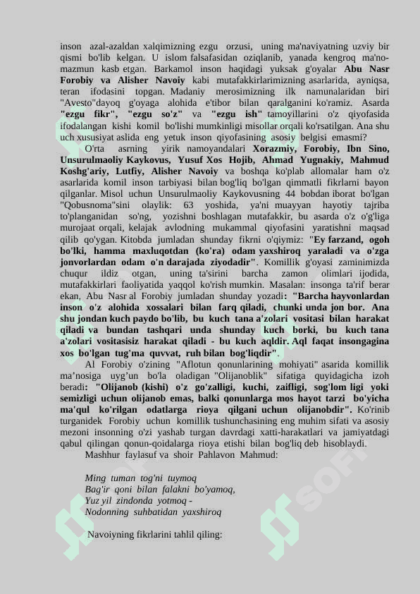 Kirish.“O‘zbekistonning eng yangi tarixi” o‘quv fanining predmeti, maqsadi va vazifalari, nazariy-metodologik tamoyillari. 7