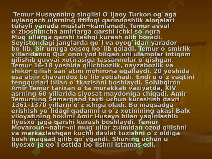 AMIR TEMUR  FAXRIMIZ 5