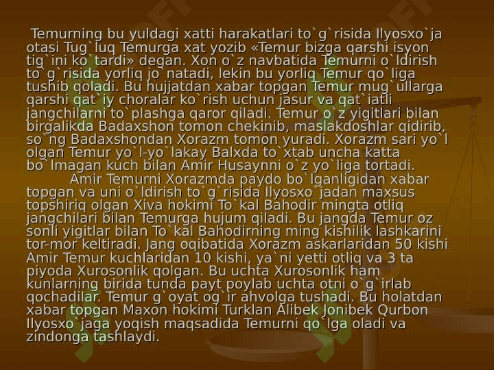 AMIR TEMUR  FAXRIMIZ 6