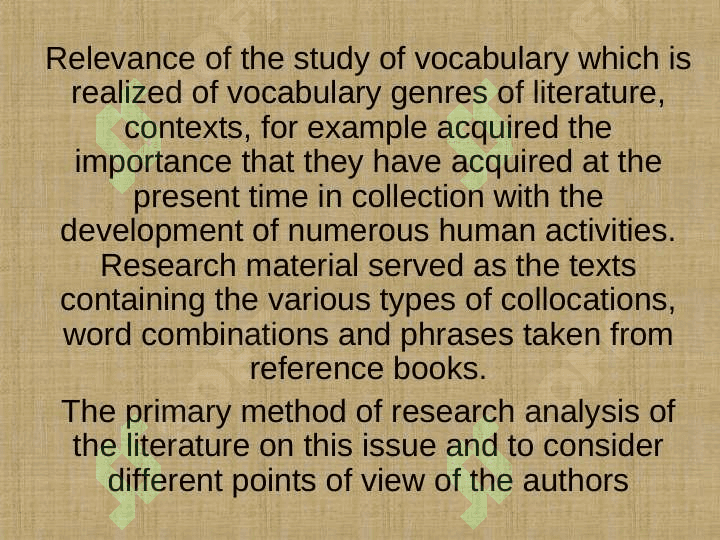 «THE WAYS OF TEACHING VOCABULARY IN A1 LEVEL OF CONTINUOUS EDUCATION » 4