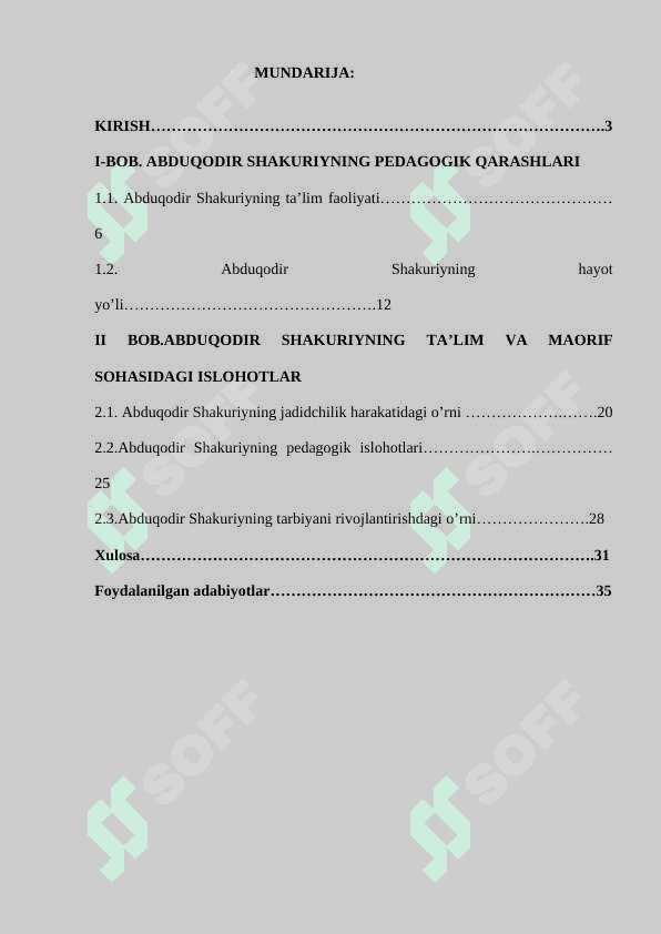 Abduqodir Shakuriyning ta’lim tarbiyani rivojlantirishda tutgan o’rni 2