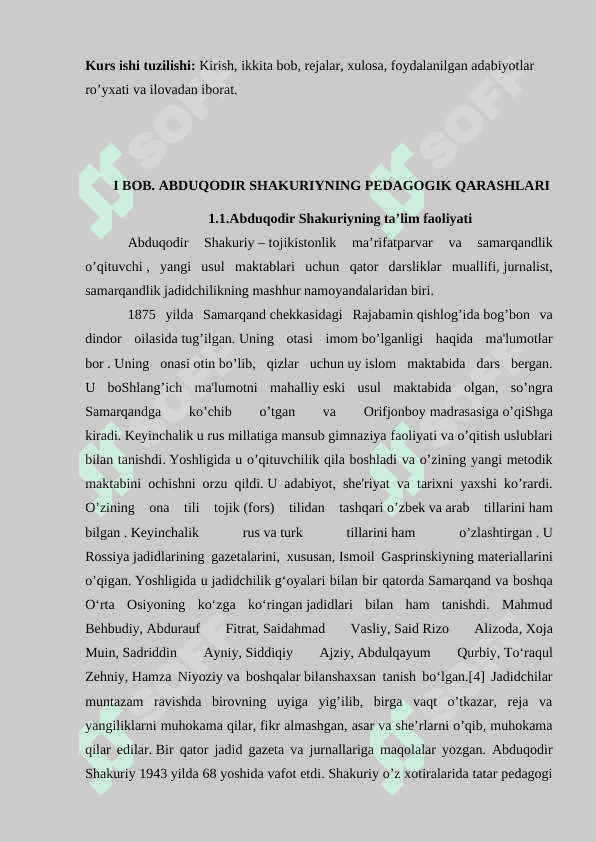 Abduqodir Shakuriyning ta’lim tarbiyani rivojlantirishda tutgan o’rni 5