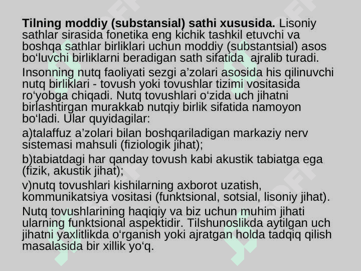 Tilning moddiy xususida 2