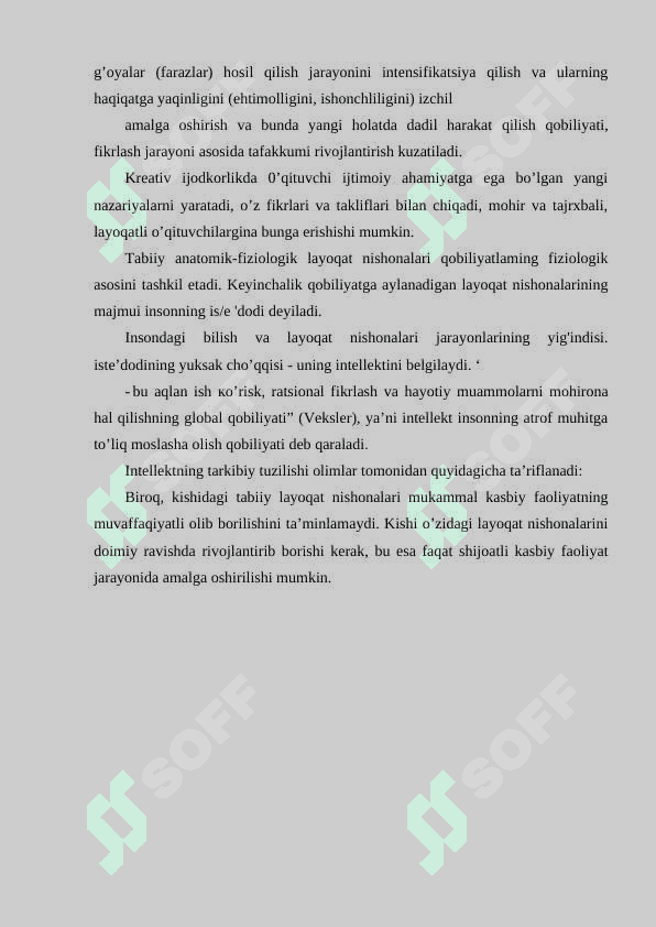 Qobiliyatlarning pedagogik-psixologik tasnifi 5