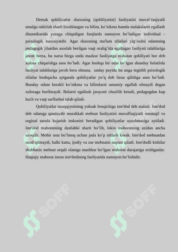 Qobiliyatlarning pedagogik-psixologik tasnifi 7