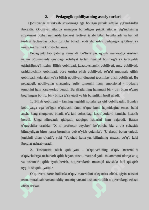 Qobiliyatlarning pedagogik-psixologik tasnifi 8