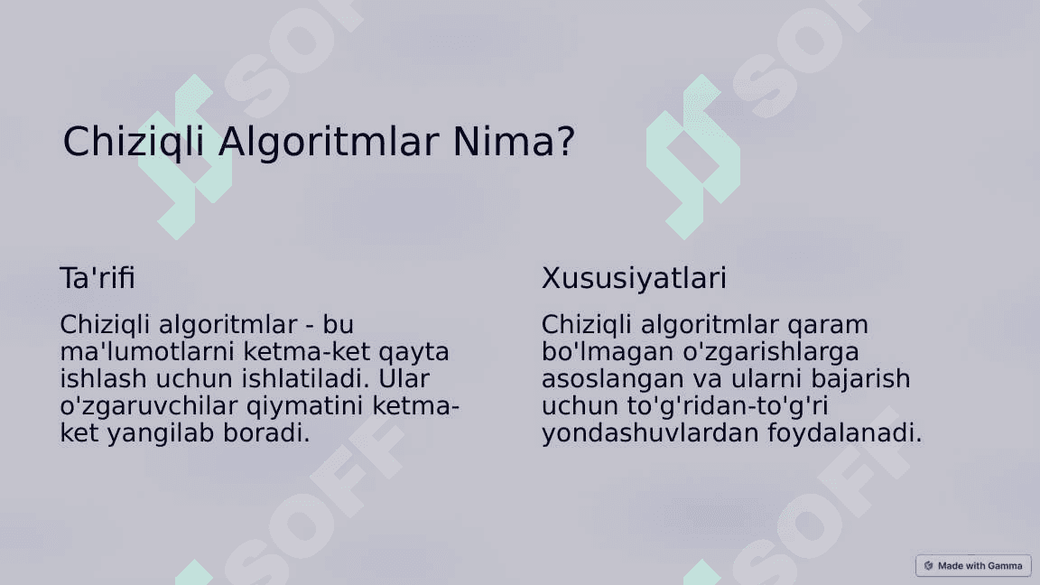 Pythonda chiziqli algoritmlar 3