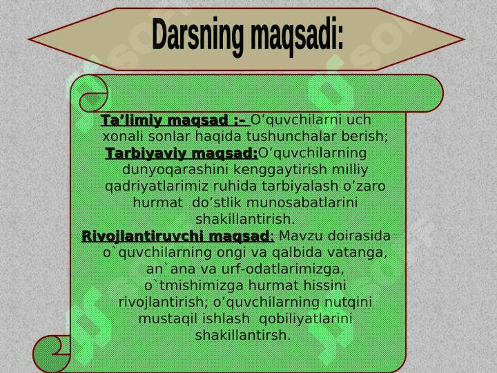 Uch xonali sonlarUch xonali sonlar 3