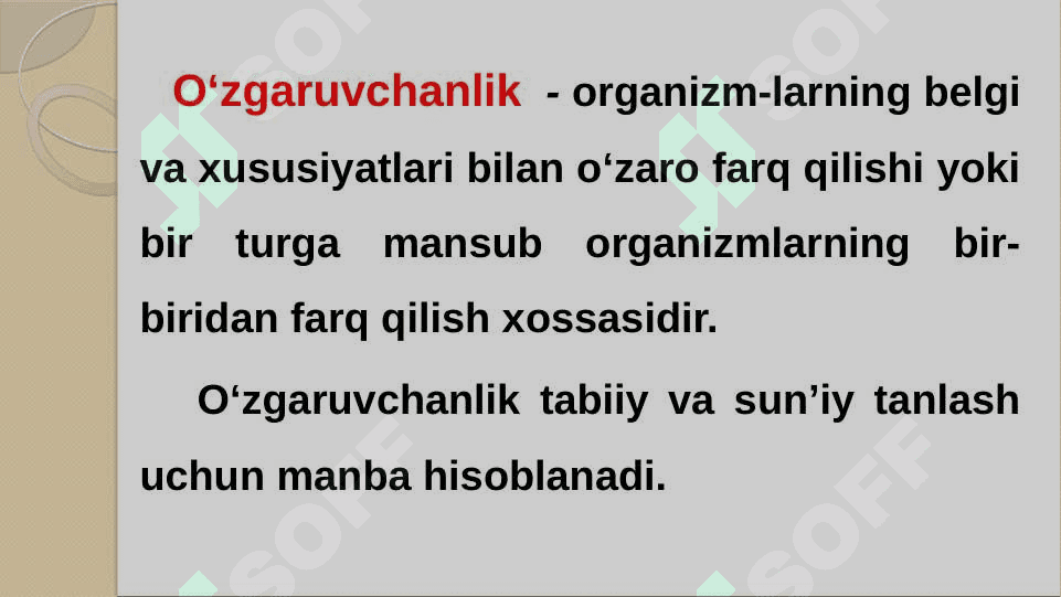 O‘zgaruvchanlik 8