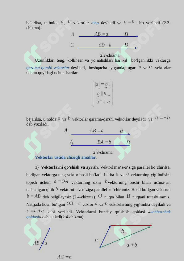 Vektorlar nazariyasi 2