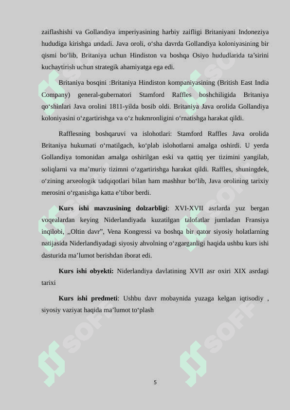 Niderlandlar XVIII asrning oxiri- XIX asrning birinchi yarmida ijtimoiy-iqtisodiy va siyosiy vaziyat 4