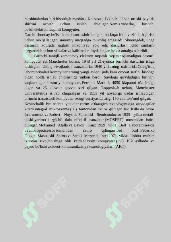 AXBOROT TEXNOLOGIYALARINI VAZIFASI VA UMUMIY TASNIFI 4