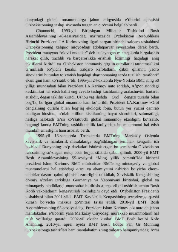 O`ZBEKISTON VA JAHON HAMJAMIYATI 4