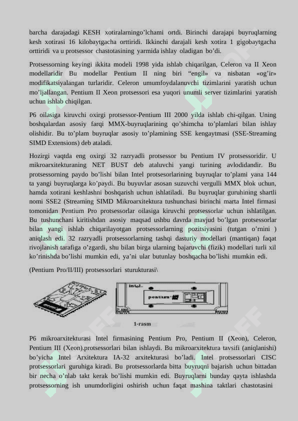Intel va Amd protsessorlari 4