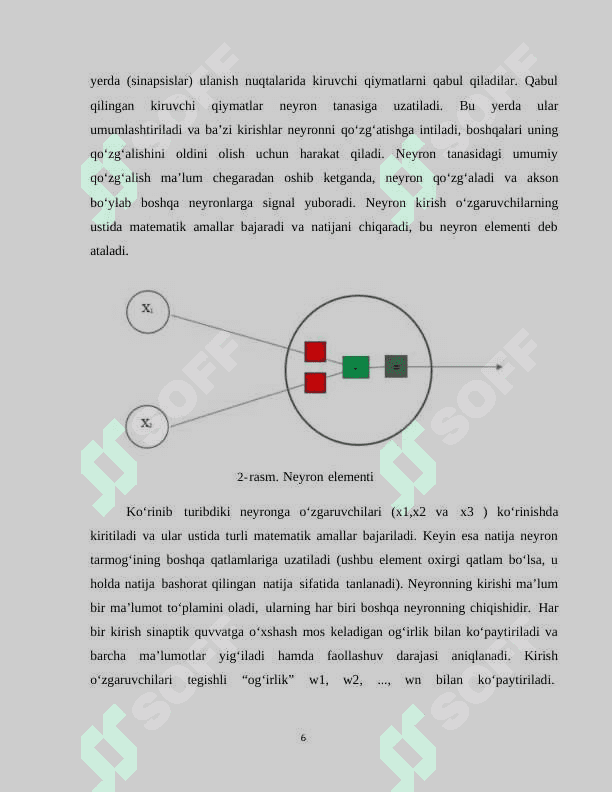 Neyron tarmoqlar yordamida sinflashtirish 6