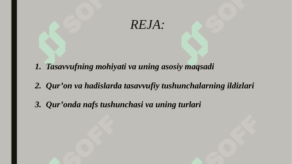 Tasavvuf ta'limotida Qur'ondagi nafs tarbiyasi, zuhd va zohidlikka oid g'oyalarning rivojlantirilishi 2