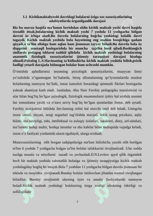 KICHIK MAKTAB YOSHIDAGI BOLALARDA PSIXIK XUSUSIYATLAR 7