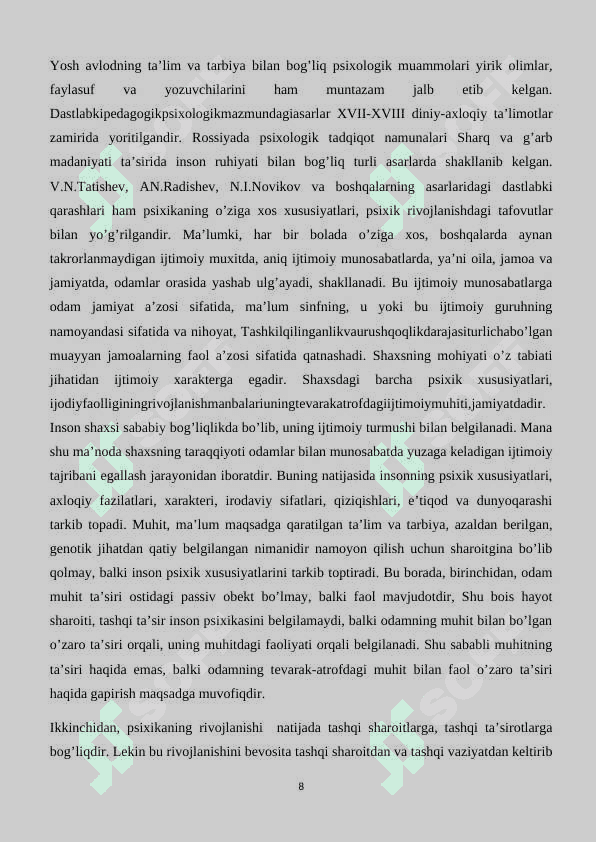 KICHIK MAKTAB YOSHIDAGI BOLALARDA PSIXIK XUSUSIYATLAR 8