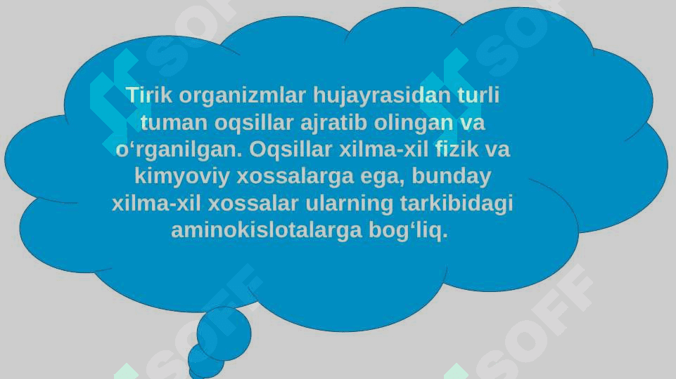 Oqsillarning xossalari. Oddiy va murakkab oqsillar 2